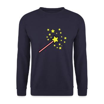 zauberstab_3c - Unisex Sweatshirt - navy - Front - Alina (178cm) & Michal (187cm)