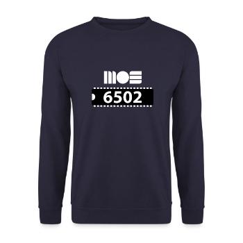 MOS 6502 CPU Nerd - Unisex Pullover - Navy - Vorne - Alina (178cm) & Michal (187cm)