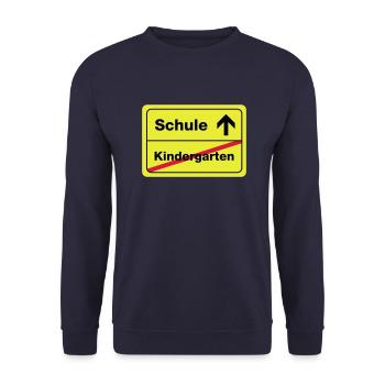 école maternelle, - Sweat-shirt Unisexe - marine - Devant - Alina (178cm) & Michal (187cm)