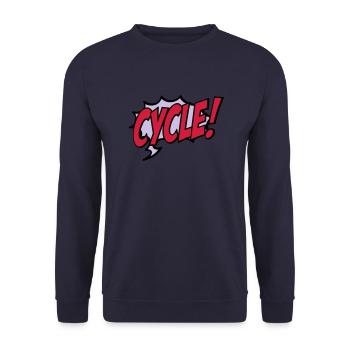 cycle - Sweat-shirt Unisexe - marine - Devant - Alina (178cm) & Michal (187cm)