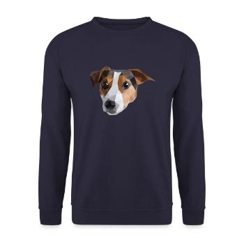 Jack Russel - Unisex Pullover - Navy - Vorne - Alina (178cm) & Michal (187cm)