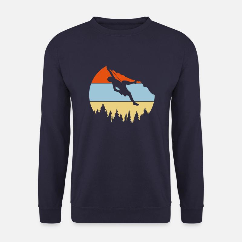 Wald Bäume Felsen Klettern - Unisex Pullover - Navy