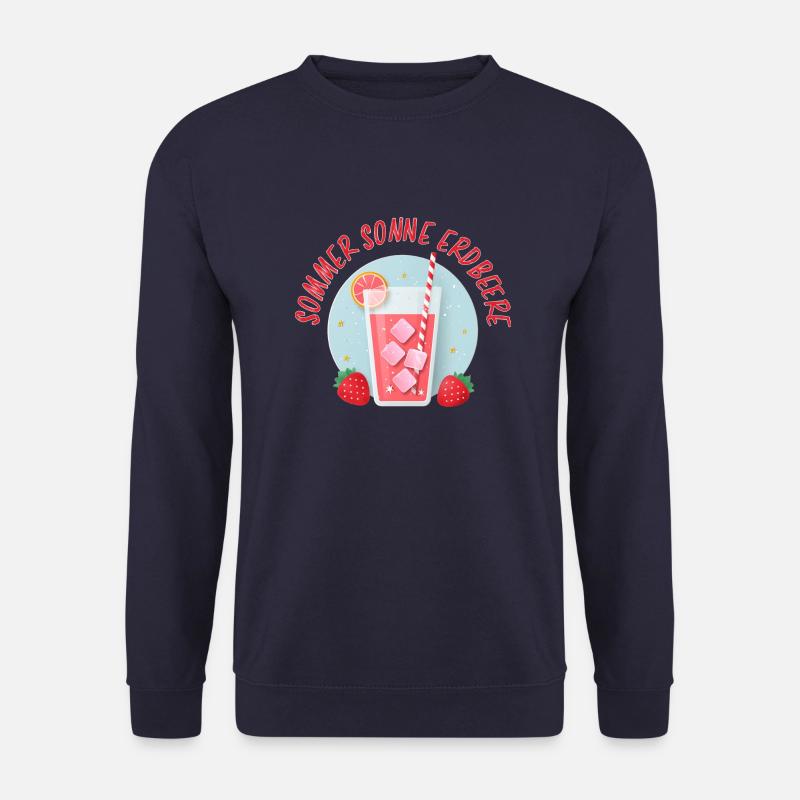 Summer, Sun, Strawberry - Unisex Sweatshirt - navy
