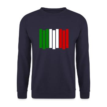 Rayures Italie - Sweat-shirt Unisexe - marine - Devant - Alina (178cm) & Michal (187cm)