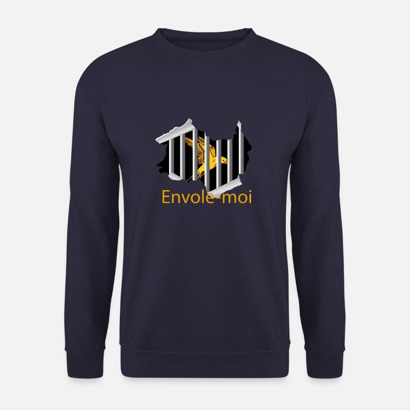 Vogel im Käfig - Unisex Pullover - Navy