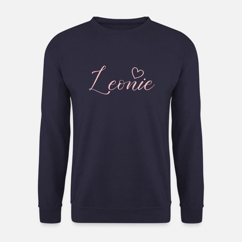leonie name - Unisex Pullover - Navy