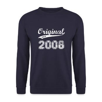 2008 - Unisex Pullover - Navy - Vorne - Alina (178cm) & Michal (187cm)