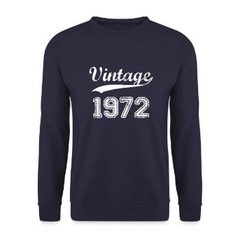 1972 - Unisex Pullover - Navy - Vorne - Alina (178cm) & Michal (187cm)