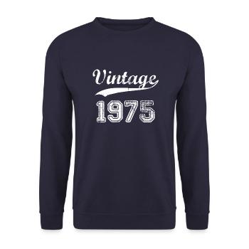 1975 - Unisex Pullover - Navy - Vorne - Alina (178cm) & Michal (187cm)