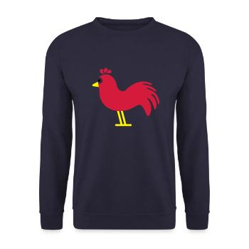 hahn_f3 - Unisex Sweatshirt - navy - Front - Alina (178cm) & Michal (187cm)