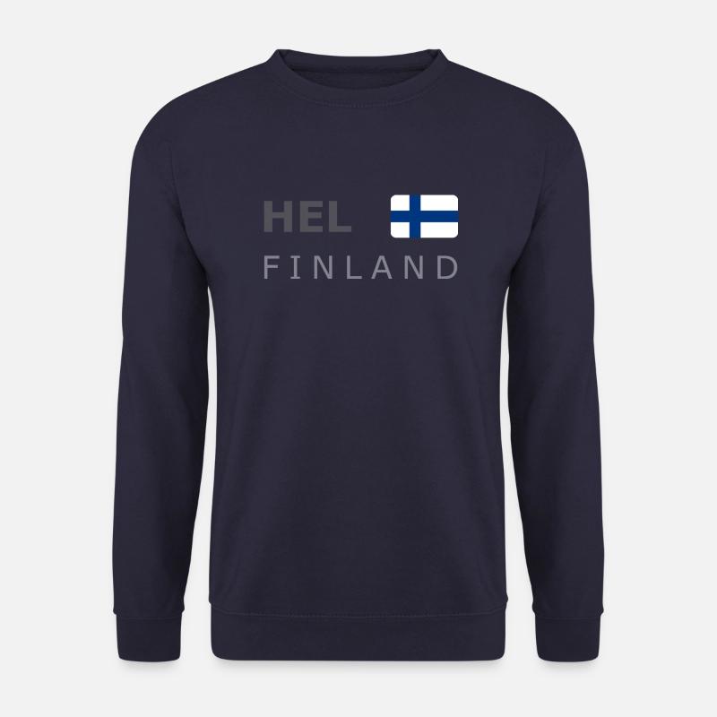 HEL FINLAND dark-lettered 400 dpi - Unisex Pullover - Navy