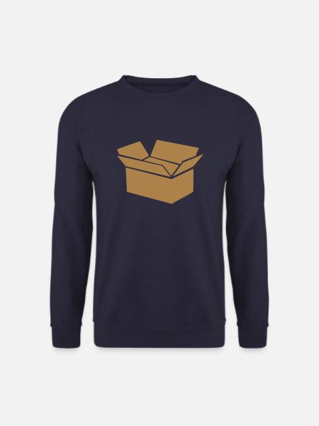 cardboard box drawing 0 - Unisex Sweatshirt - navy