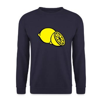 Zitrone - Unisex Pullover - Navy - Vorne - Alina (178cm) & Michal (187cm)
