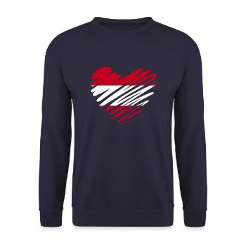 Austria by the Manzanita’s - Sweat-shirt Unisexe - marine - Devant - Alina (178cm) & Michal (187cm)