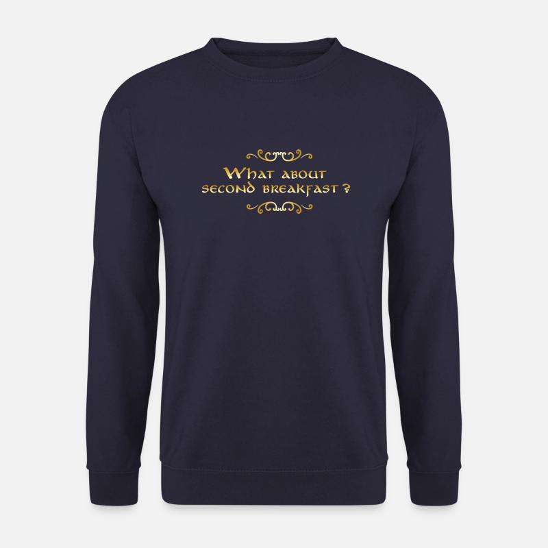 What about second breakfast golden - Unisex Sweatshirt - navy