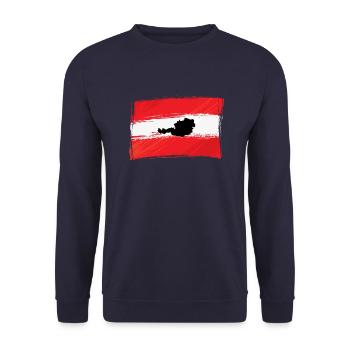 Österreich - Unisex Pullover - Navy - Vorne - Alina (178cm) & Michal (187cm)