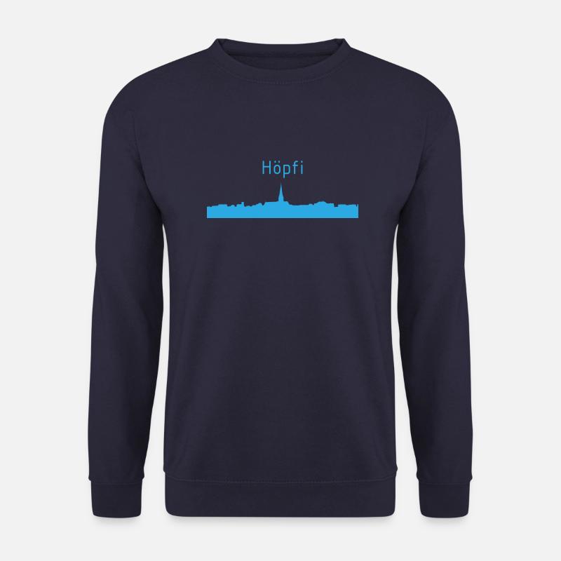 Höpfi farbig blau - Unisex Pullover - Navy