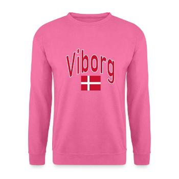 Drapeau du Danemark de Viborg - Sweat-shirt Unisexe - rose - Devant