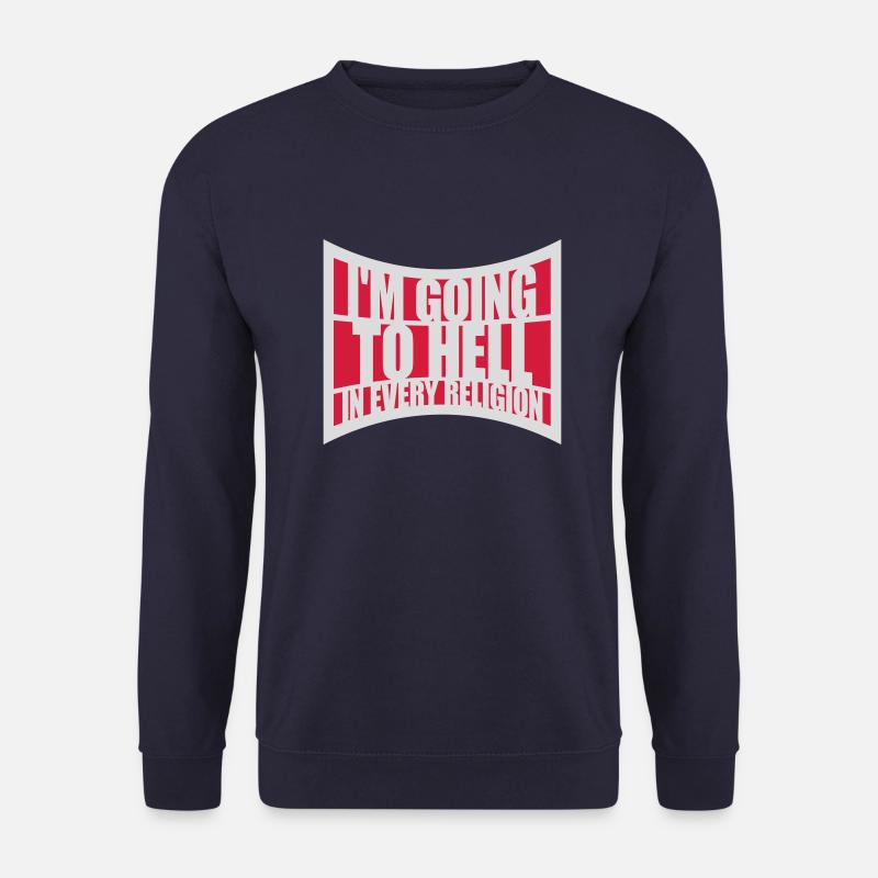 im going to hell - Unisex Pullover - Navy