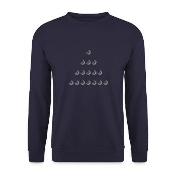 triangle - Sweat-shirt Unisexe - marine - Devant - Alina (178cm) & Michal (187cm)