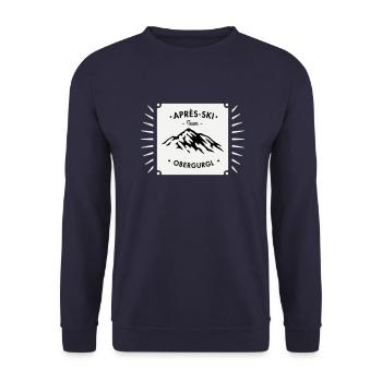 Après-Ski Obergurgl - Unisex Sweatshirt - navy - Front - Alina (178cm) & Michal (187cm)