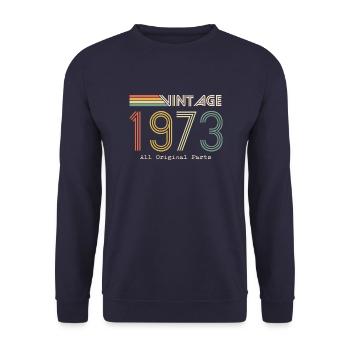 Épique et Légendaire né en 1973 : 51e anniversaire - Sweat-shirt Unisexe - marine - Devant - Alina (178cm) & Michal (187cm)