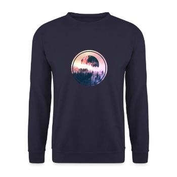 Full Moon - Sweat-shirt Unisexe - marine - Devant - Alina (178cm) & Michal (187cm)