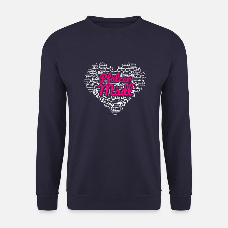 Herzl: Pfälzer Mädl - Unisex Pullover - Navy