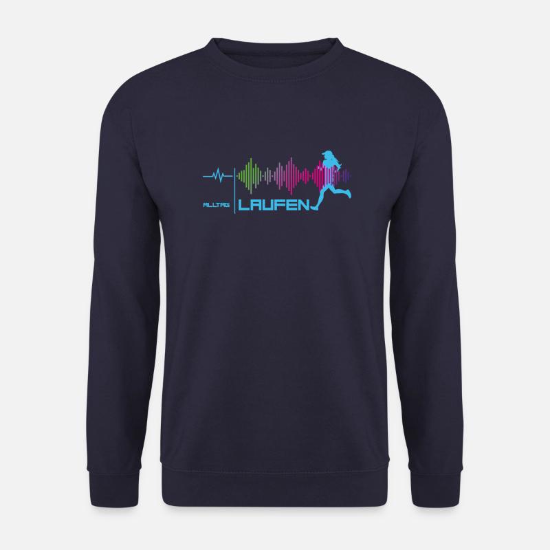 Läuferin - Alltags-Puls - good vibes (blau) - Unisex Pullover - Navy