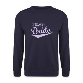 Bride Crew - Unisex Pullover - Navy - Vorne - Alina (178cm) & Michal (187cm)