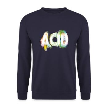 Acid - Unisex Sweatshirt - navy - Front - Alina (178cm) & Michal (187cm)