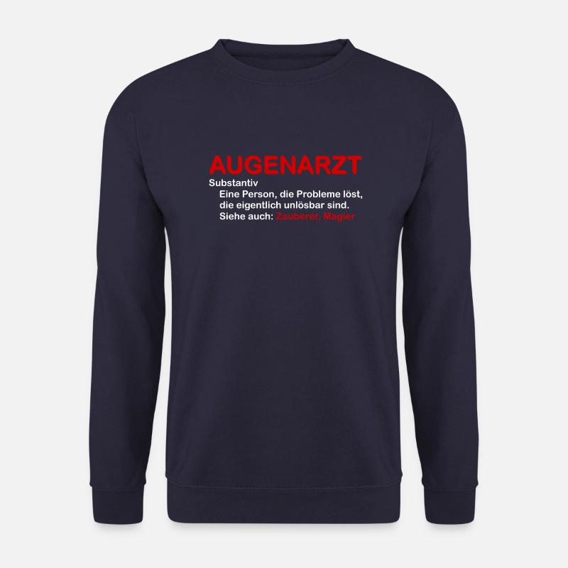 Augenarzt Geschenkidee Dankeschön Weihnachten - Unisex Pullover - Navy