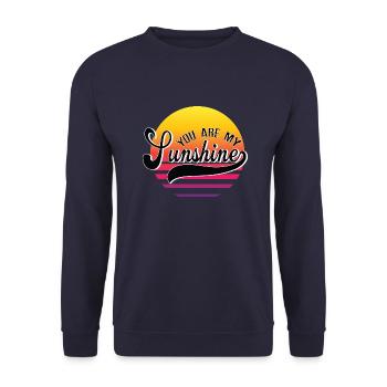 You Are My Sunshine - Unisex Pullover - Navy - Vorne - Alina (178cm) & Michal (187cm)