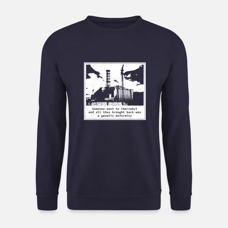 Genetic deformity Chernobyl Geschenk Radiation - Unisex Pullover - Navy