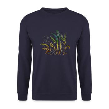 Liste - Unisex Pullover - Navy - Vorne - Alina (178cm) & Michal (187cm)