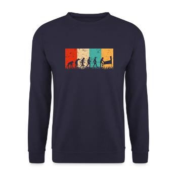 Développement de machines à flipper Évolution du flipper - Sweat-shirt Unisexe - marine - Devant - Alina (178cm) & Michal (187cm)