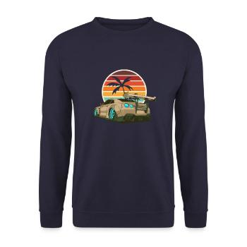 JDM TWIN TURBO - Unisex Sweatshirt - navy - Front - Alina (178cm) & Michal (187cm)