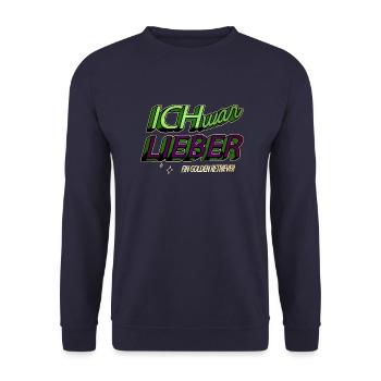 funny quote quote bday christmas fun writers - Unisex Pullover - Navy - Vorne - Alina (178cm) & Michal (187cm)