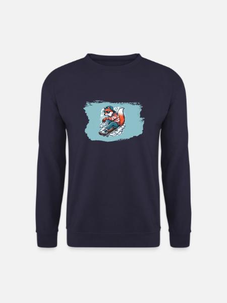 Skater-Fuchs - Unisex Pullover - Navy