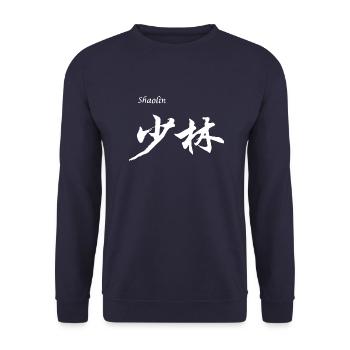 SHAOLIN - CHINA - MARTIAL ARTS KUNG FU - Unisex Sweatshirt - navy - Front - Alina (178cm) & Michal (187cm)