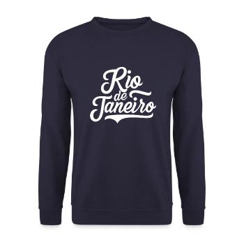 Rio de Janeiro - Sweat-shirt Unisexe - marine - Devant - Alina (178cm) & Michal (187cm)