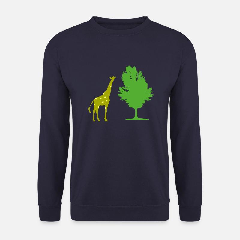 Giraffe baum - Unisex Pullover - Navy