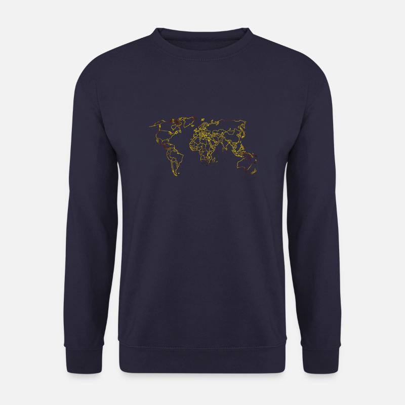 world - Unisex Pullover - Navy