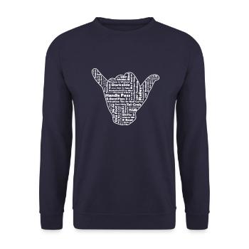 Kitesurf Freestyle - Sweat-shirt Unisexe - marine - Devant - Alina (178cm) & Michal (187cm)