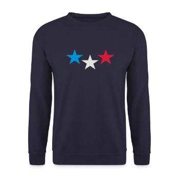 frankreich - Unisex Pullover - Navy - Vorne - Alina (178cm) & Michal (187cm)