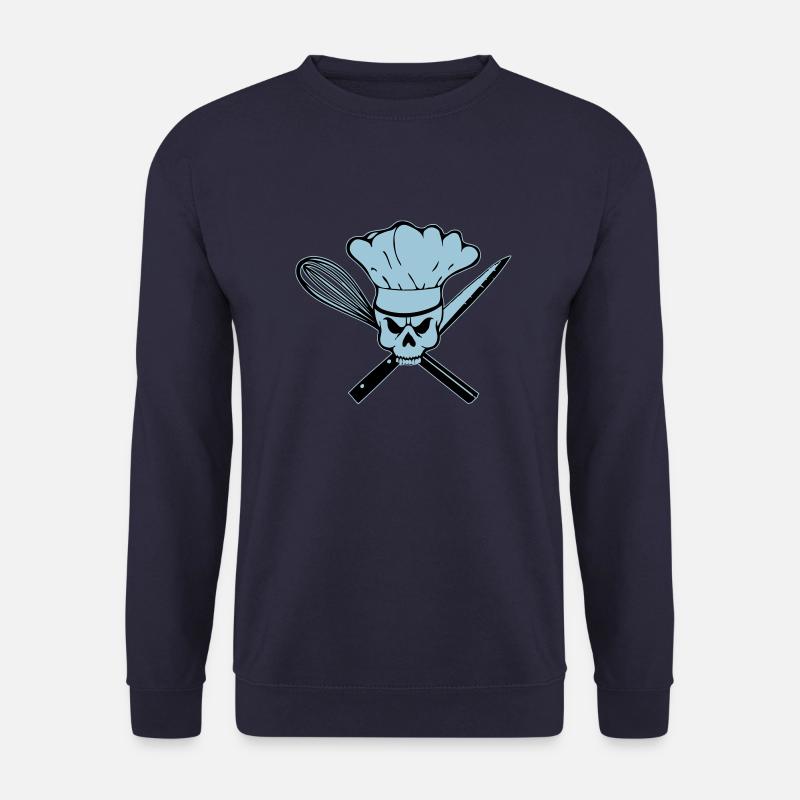Koch Pirat oder Rebell Totenkopf - Unisex Pullover - Navy