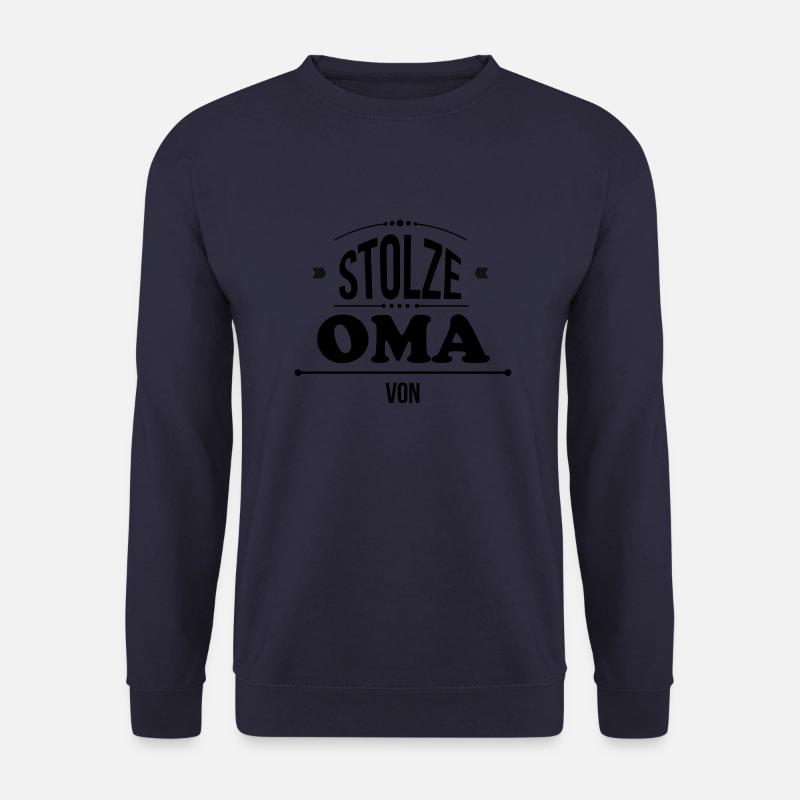 stolze oma blanco - Unisex Pullover - Navy
