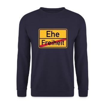Ehe - Unisex Pullover - Navy - Vorne - Alina (178cm) & Michal (187cm)