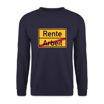 Rente - Unisex Pullover - Navy - Vorne - Alina (178cm) & Michal (187cm)