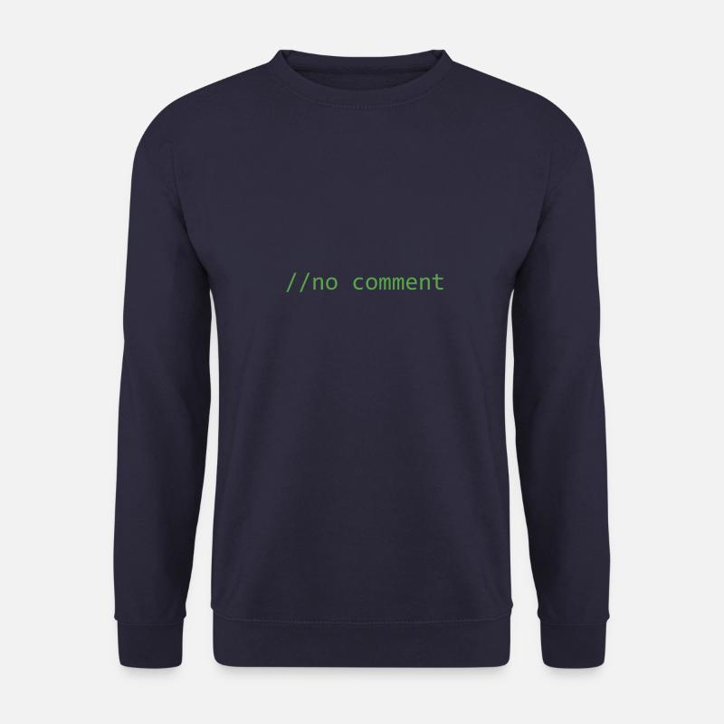 Code-Snippet c #: Kein Kommentar - Unisex Pullover - Navy